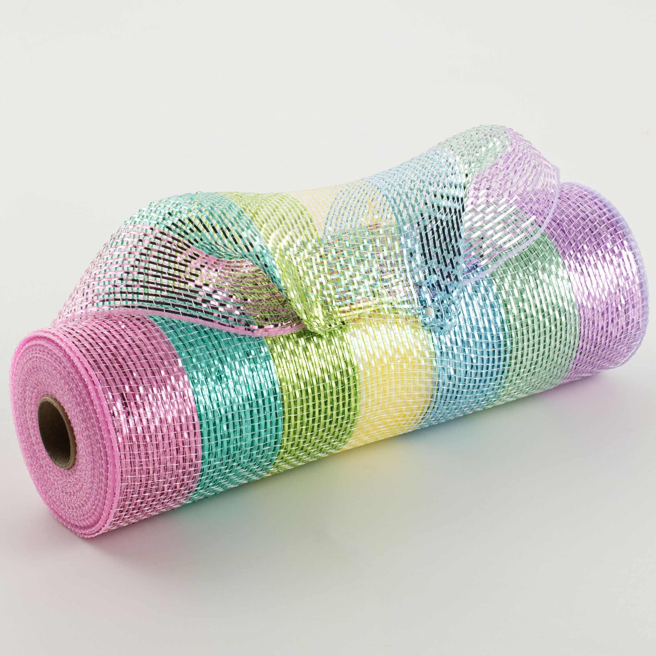 10" Metallic Stripe Mesh: Pastel Easter Item Number: 4710631776088