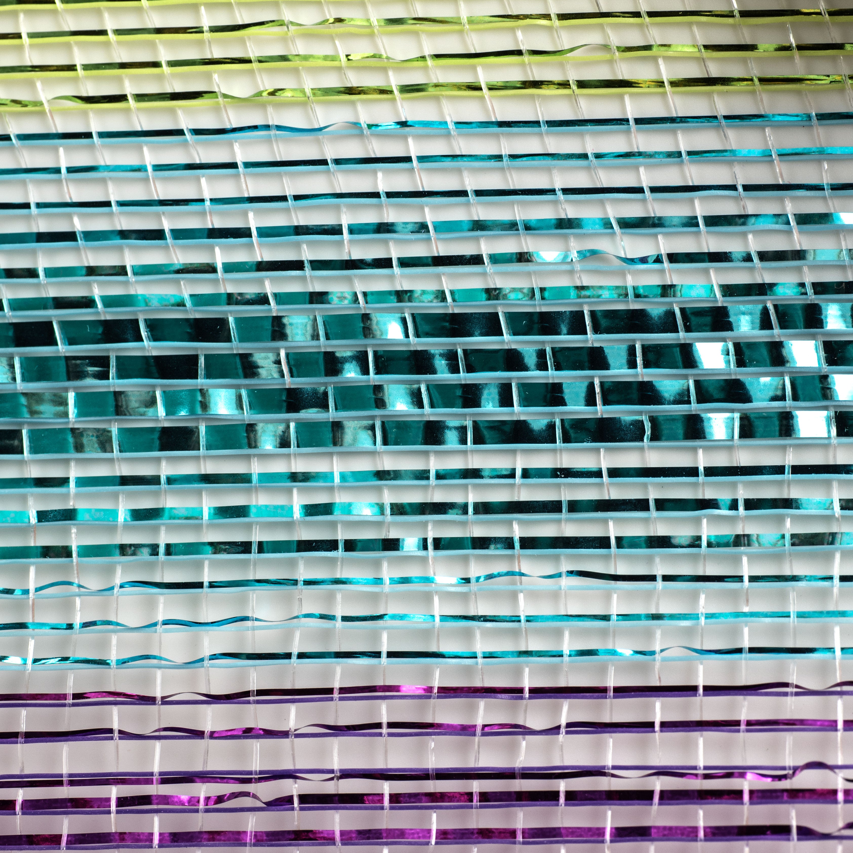 10" Metallic Stripe Mesh: Rainbow (10 Yards) detail photo 3