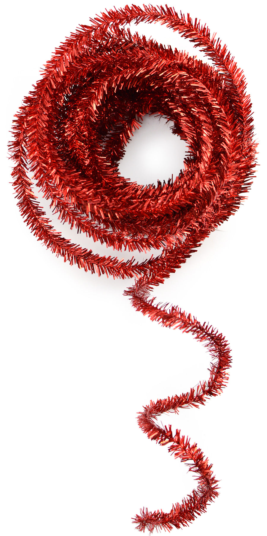 Metallic Tinsel Roping: Red (25 Feet) Lifestyle Photo