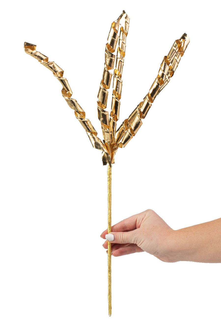 19" Metallic Twirl Spray: Gold detail photo 3