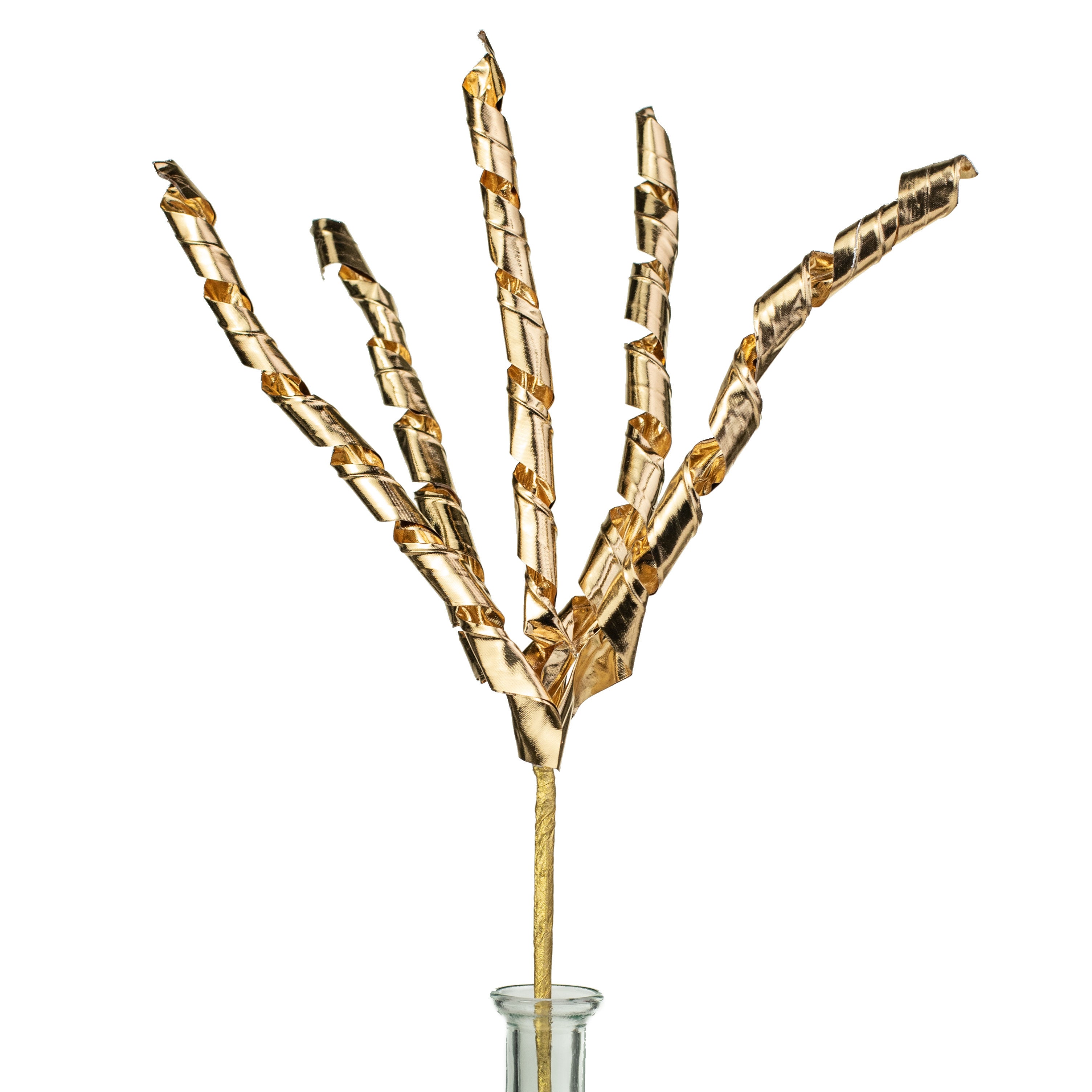 19" Metallic Twirl Spray: Gold Item Number: 84590GD
