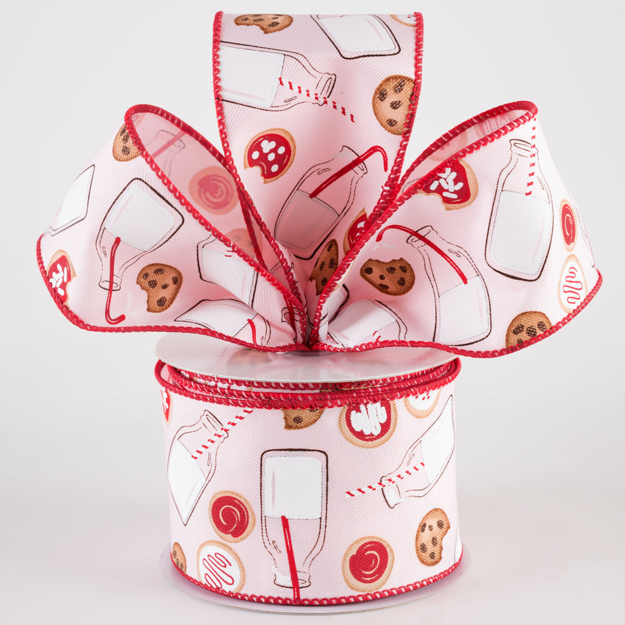 2.5" Milk & Cookies Ribbon: Pale Pink (10 Yards) Lifestyle Photo