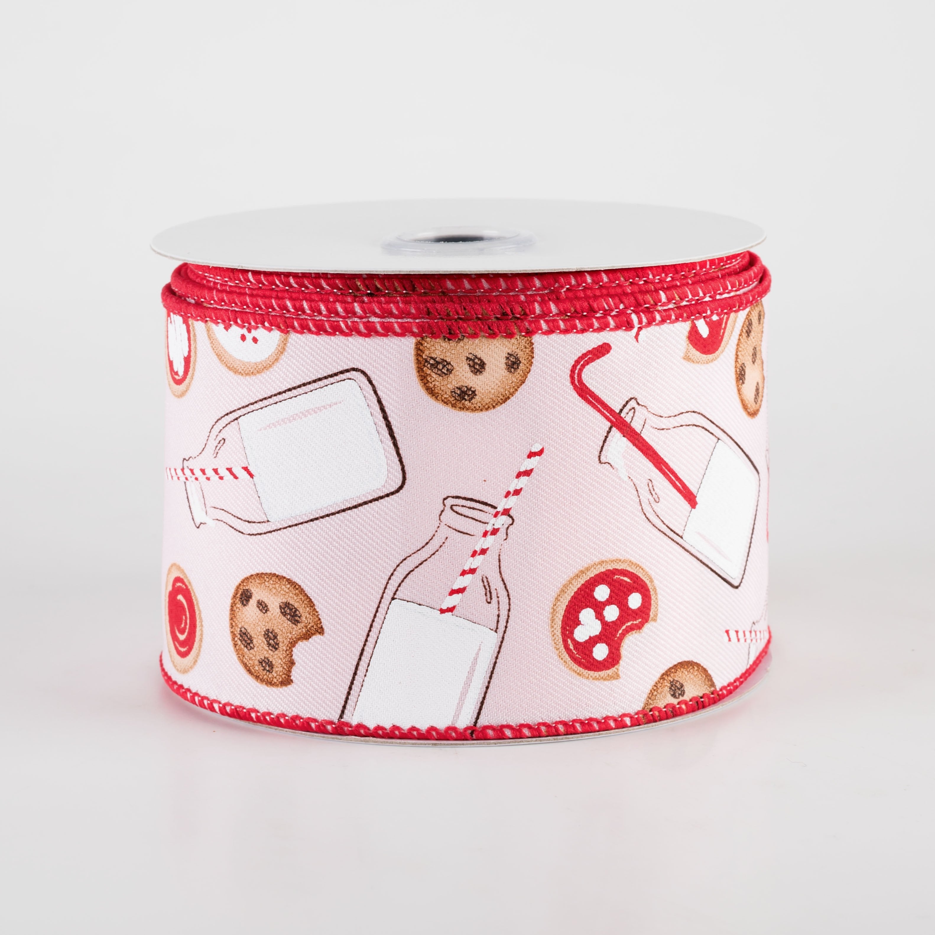 2.5" Milk & Cookies Ribbon: Pale Pink (10 Yards) Item Number: RGF130715
