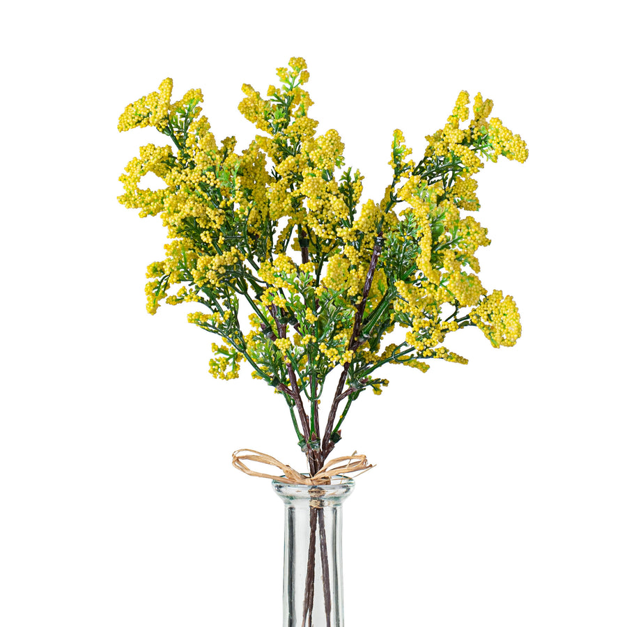 12" Mini Baby's Breath Pick: Yellow Item Number: ISB75862