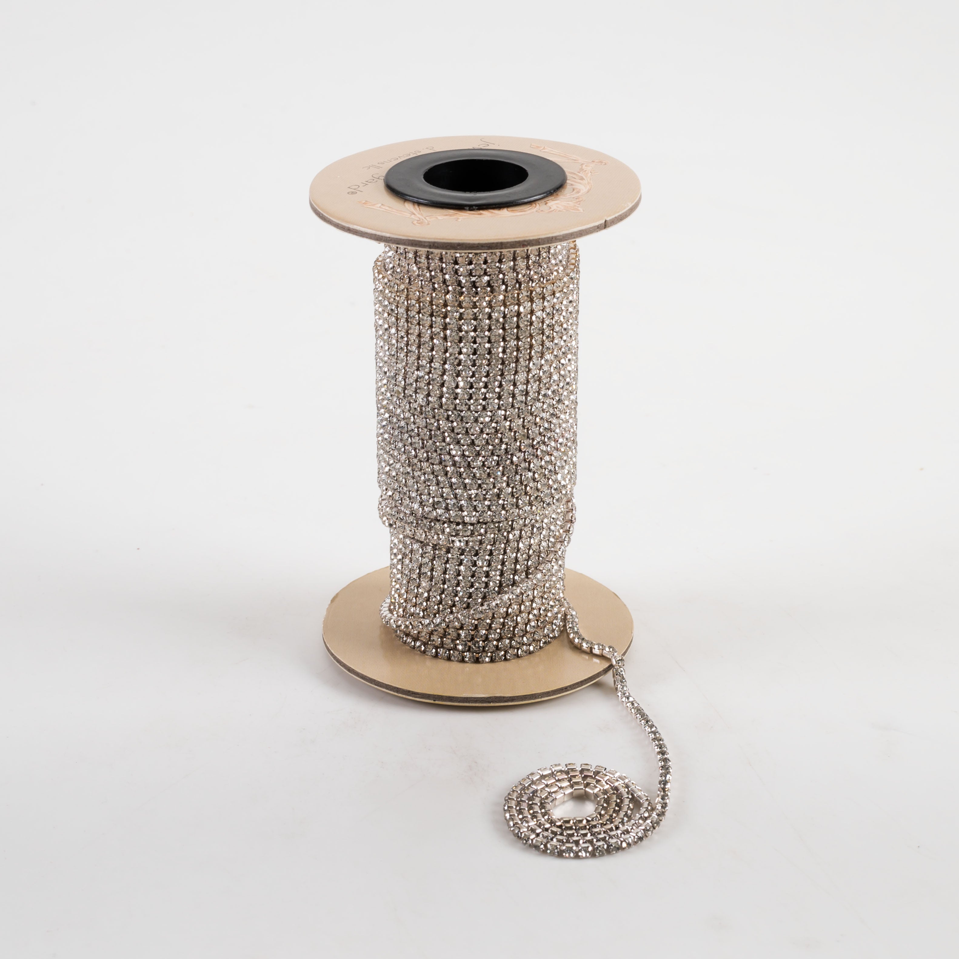 [D Stevens] 0.125" Mini Diamond Crystal Chain Ribbon (10 Yards) Lifestyle Photo