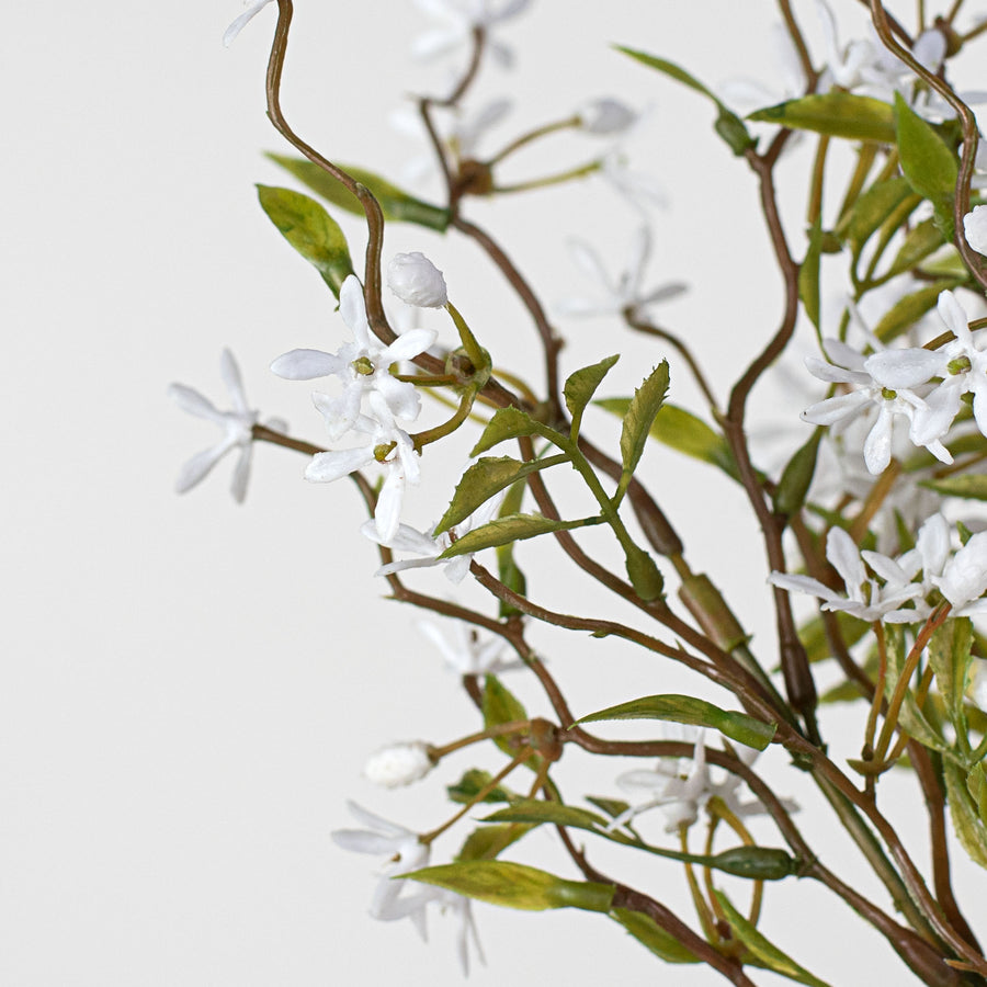 13.5" Mini Flower Bush: White Lifestyle Photo