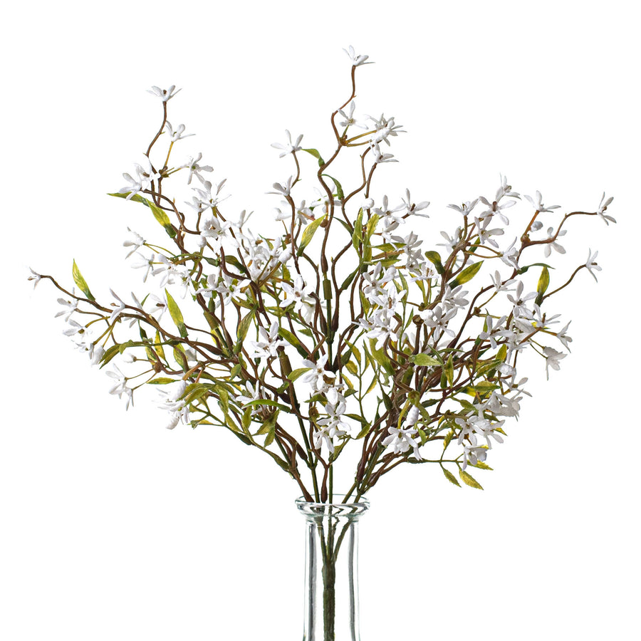13.5" Mini Flower Bush: White Item Number: 209828