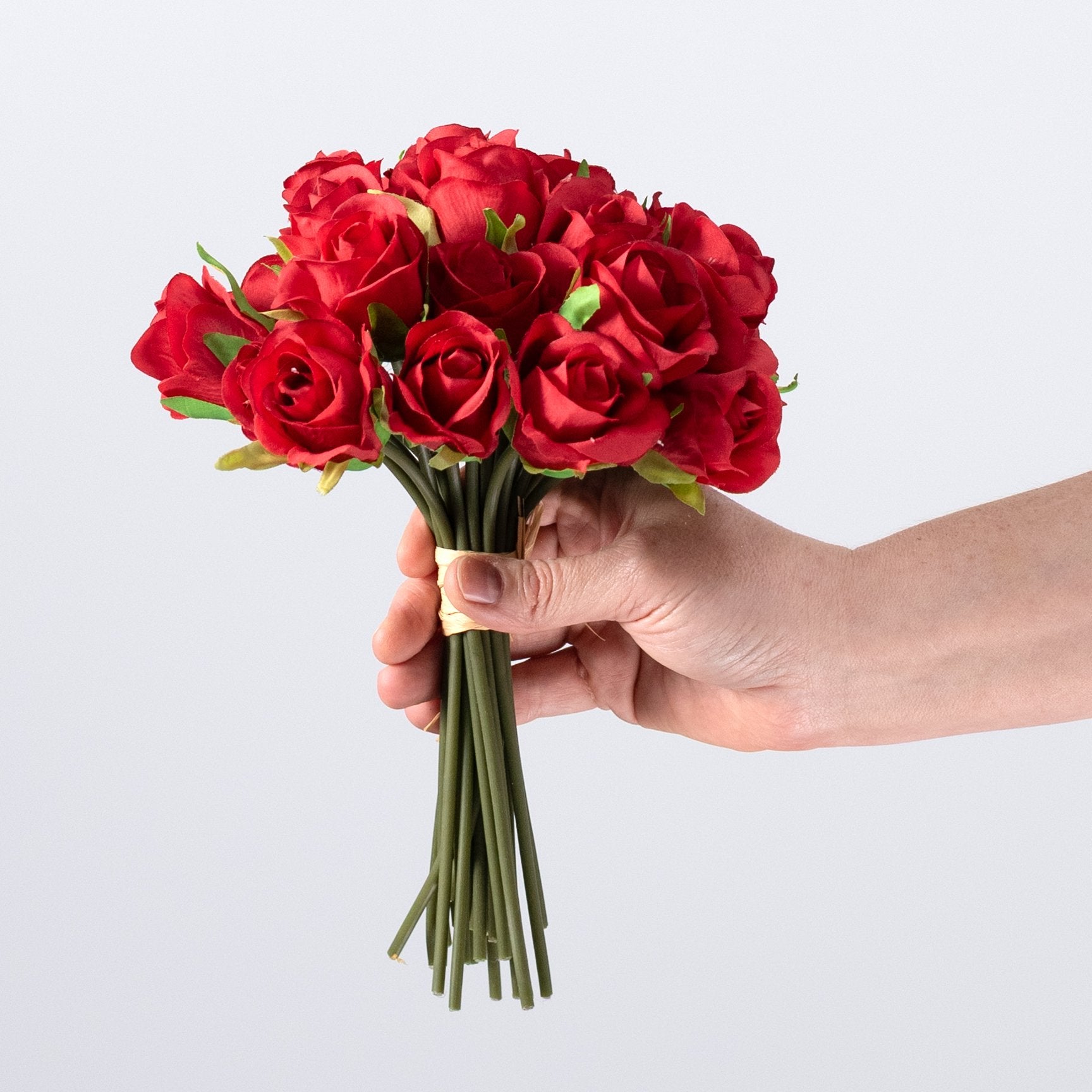 9" Mini Rose Bundle: Red (22 Stem) detail photo 3