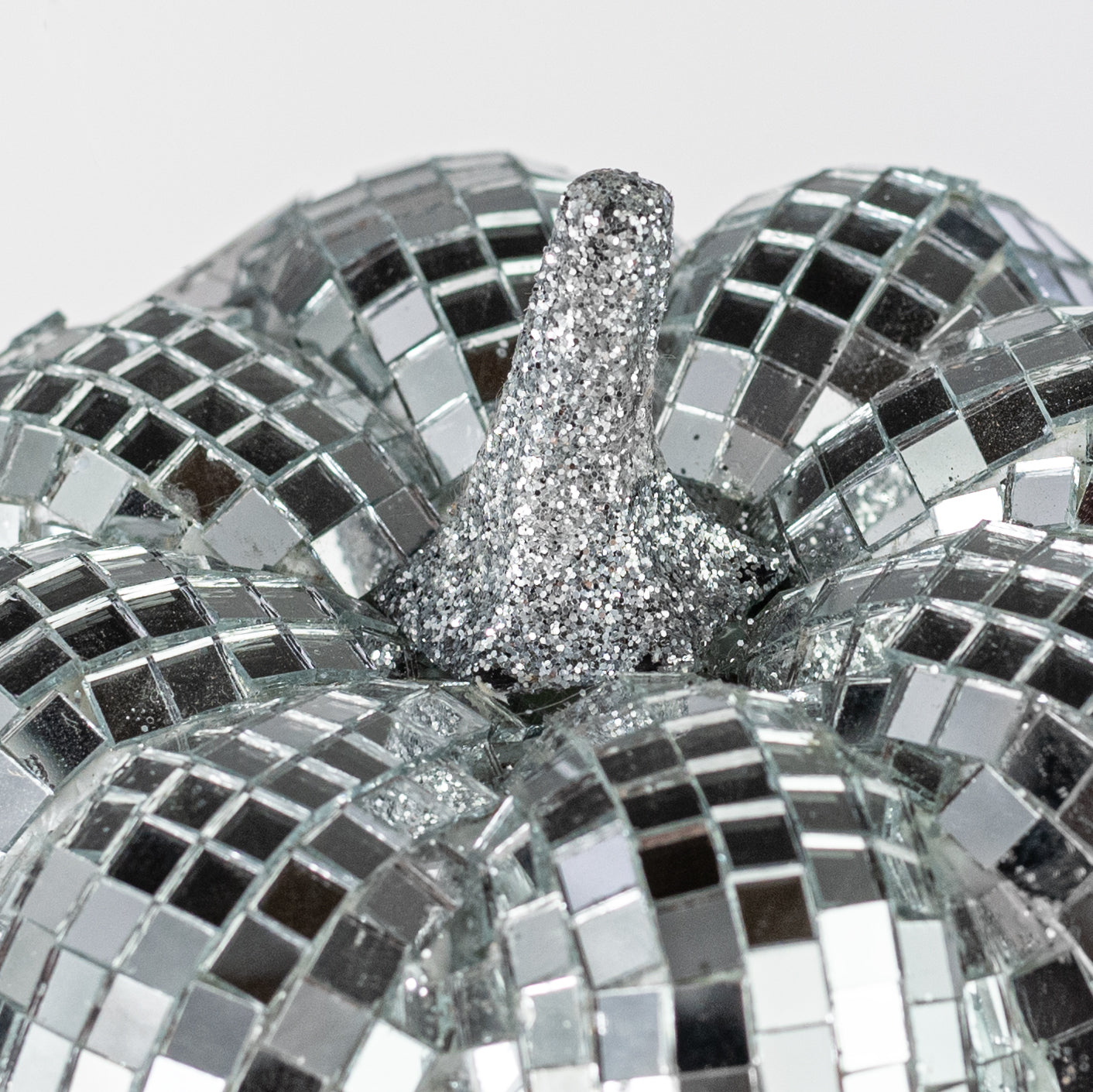 5" Mirror Disco Ball Mosaic Pumpkin detail photo 3