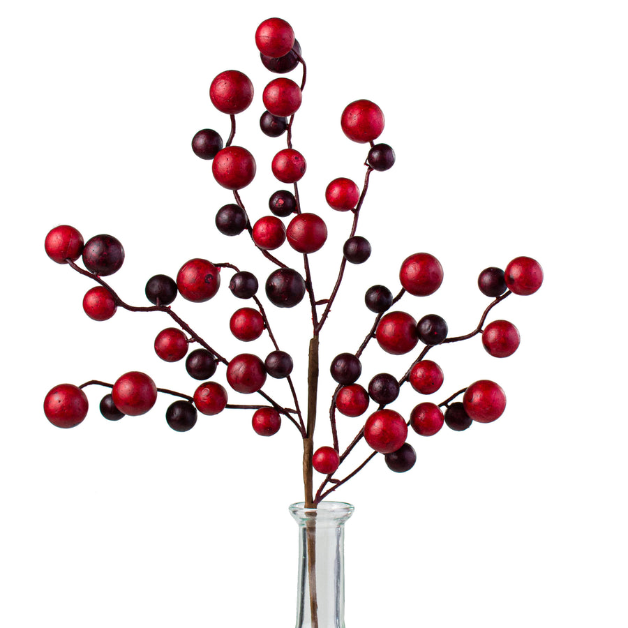 17" Mixed Berry Pick: Matte Red & Burgundy Item Number: EC580538