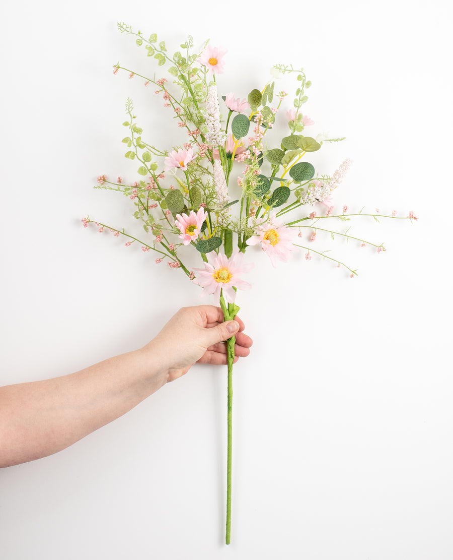 27" Mixed Daisy Spray: Pink detail photo 3