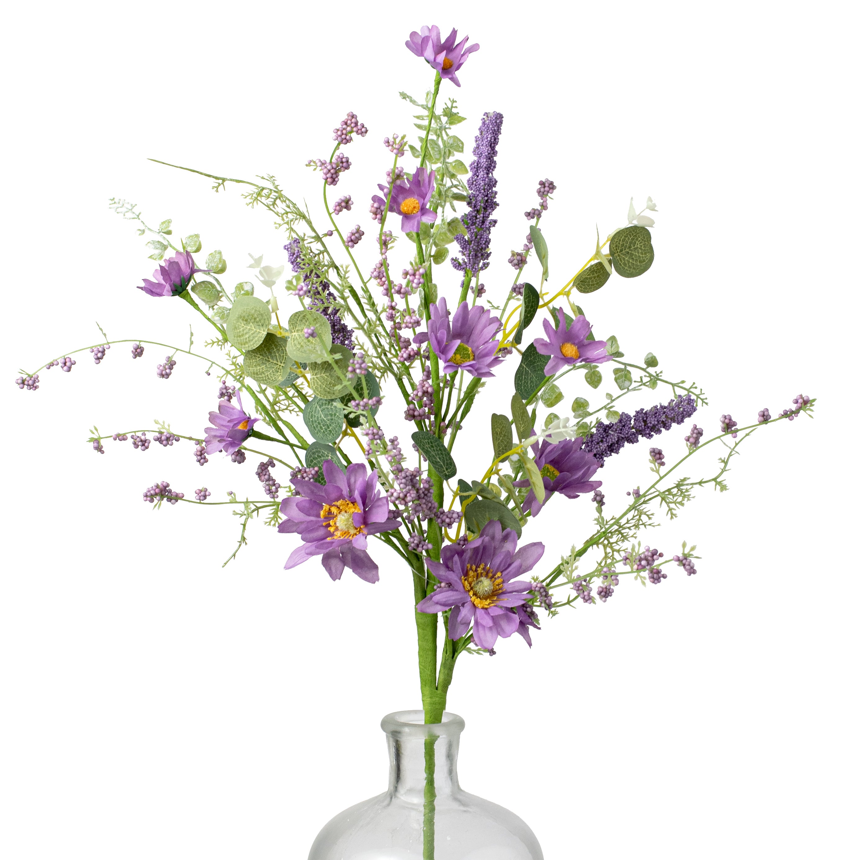 27" Mixed Daisy Spray: Purple Item Number: 40017-PU