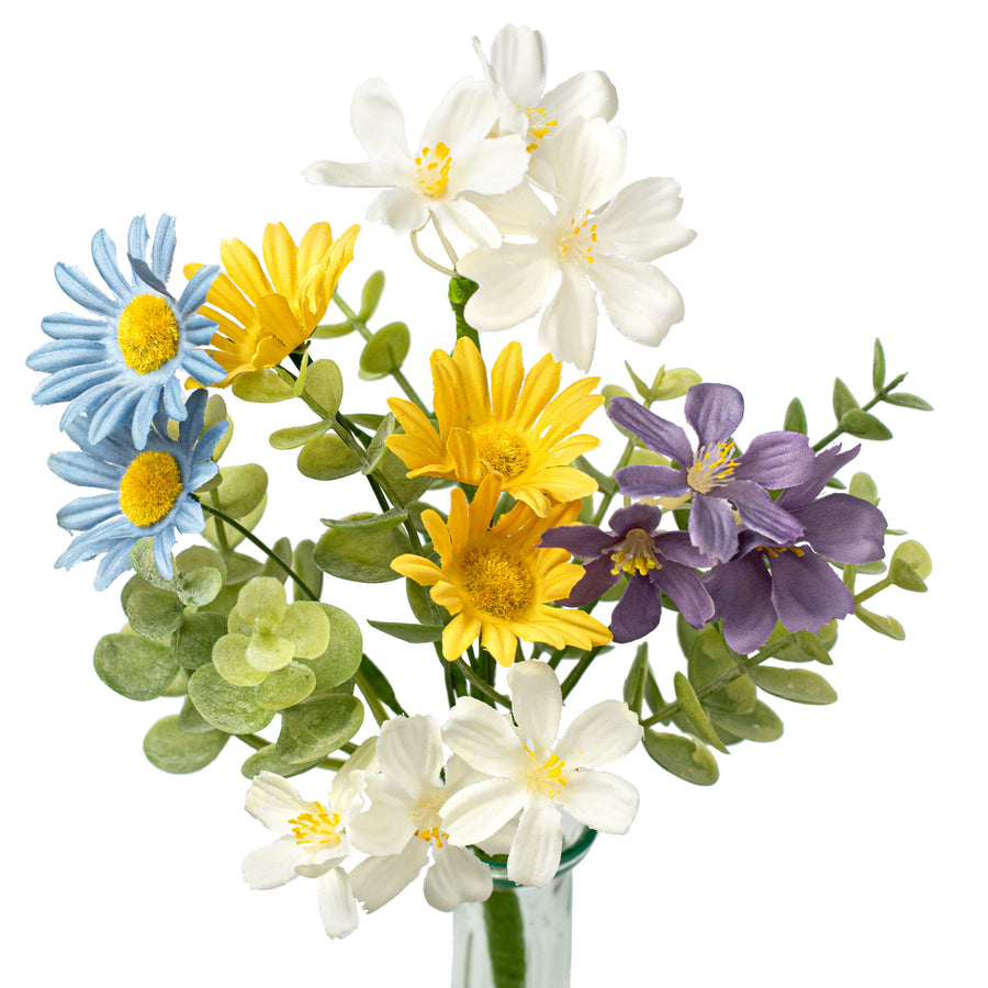12" Mixed Pastel Daisy Bush Item Number: 31093