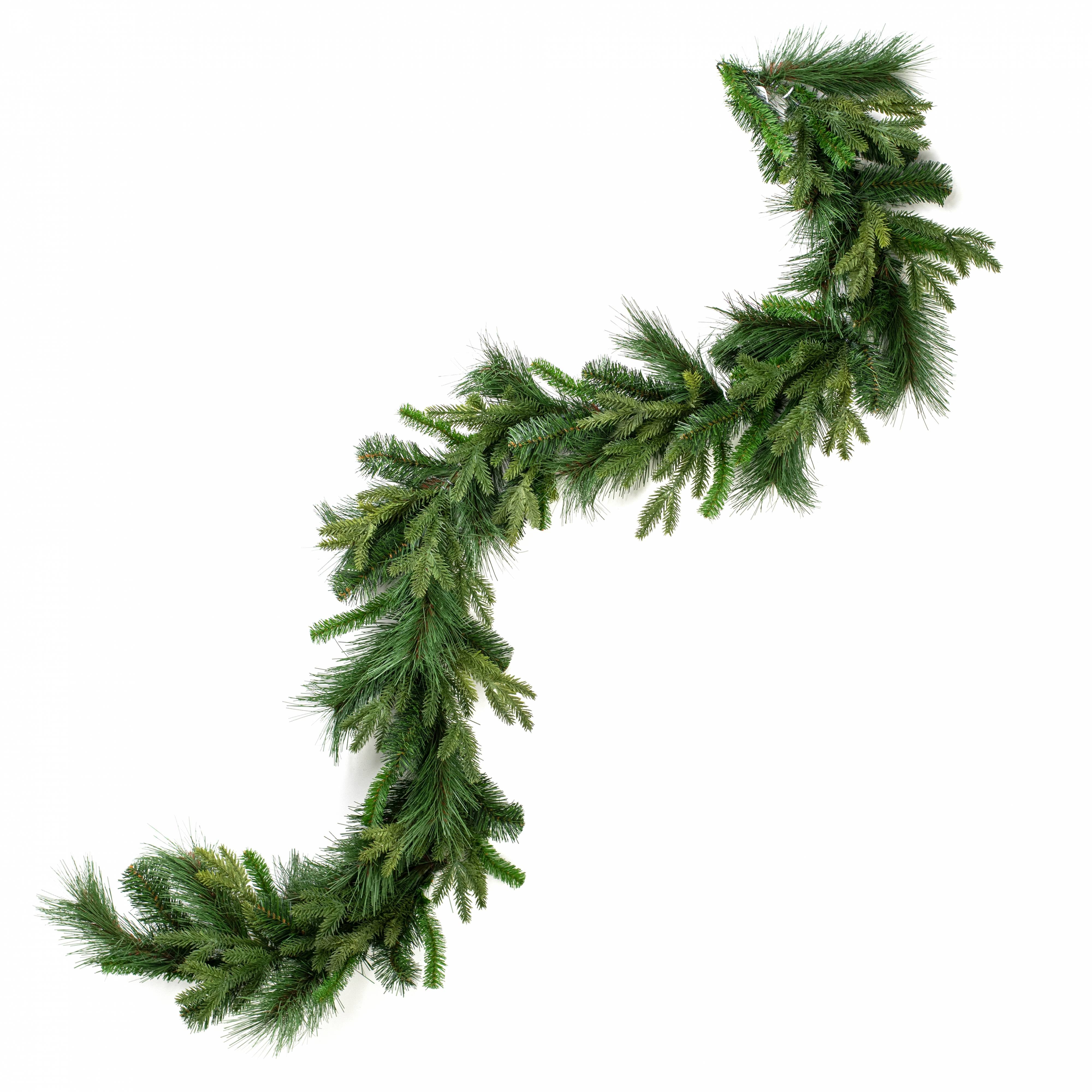 6' Mixed Pine Greenery Garland with UV Protection detail photo 4