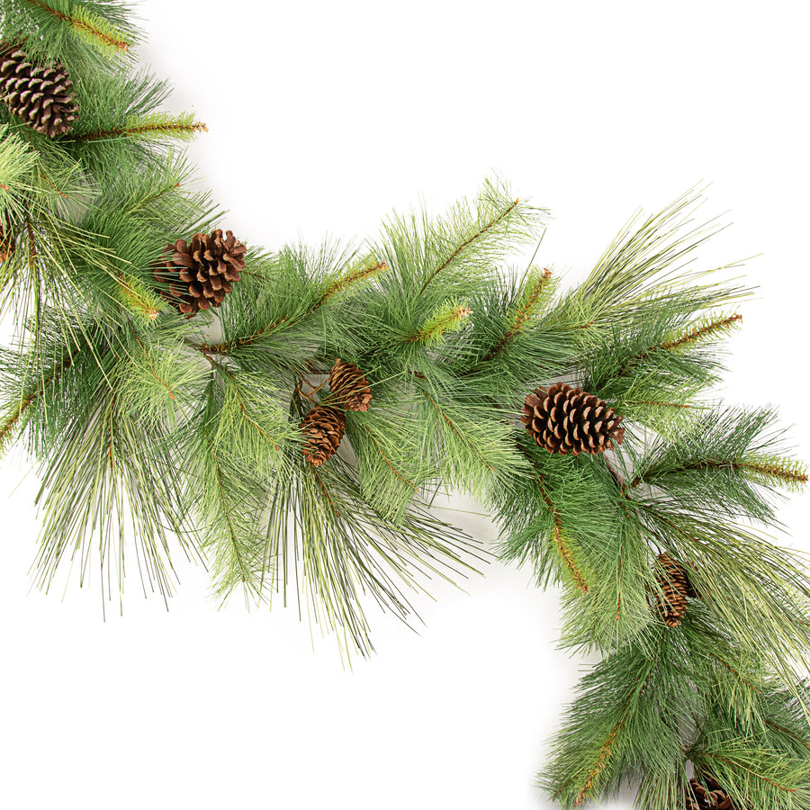 6' Mixed Pine & Pinecone Garland Item Number: XX2231
