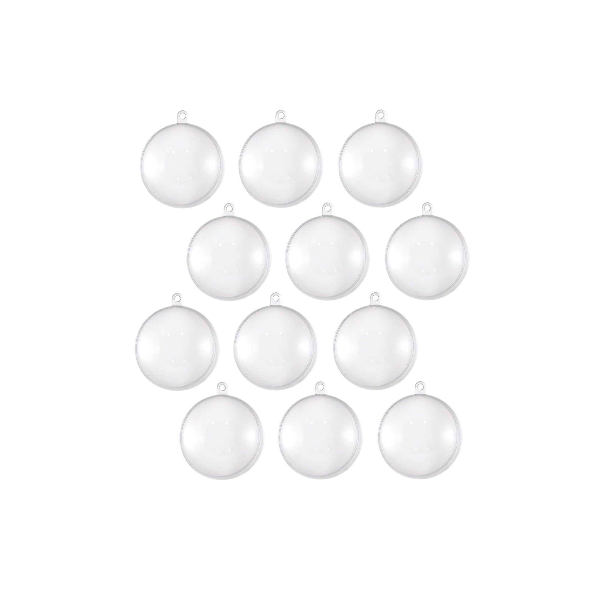 60MM Clear Fillable Ball Ornament: Set of 12 Lifestyle Photo