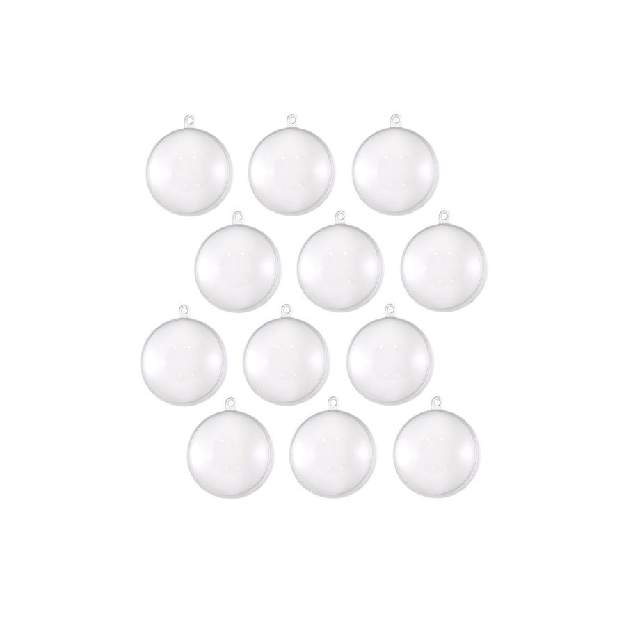 60MM Clear Fillable Ball Ornament: Set of 12 Lifestyle Photo