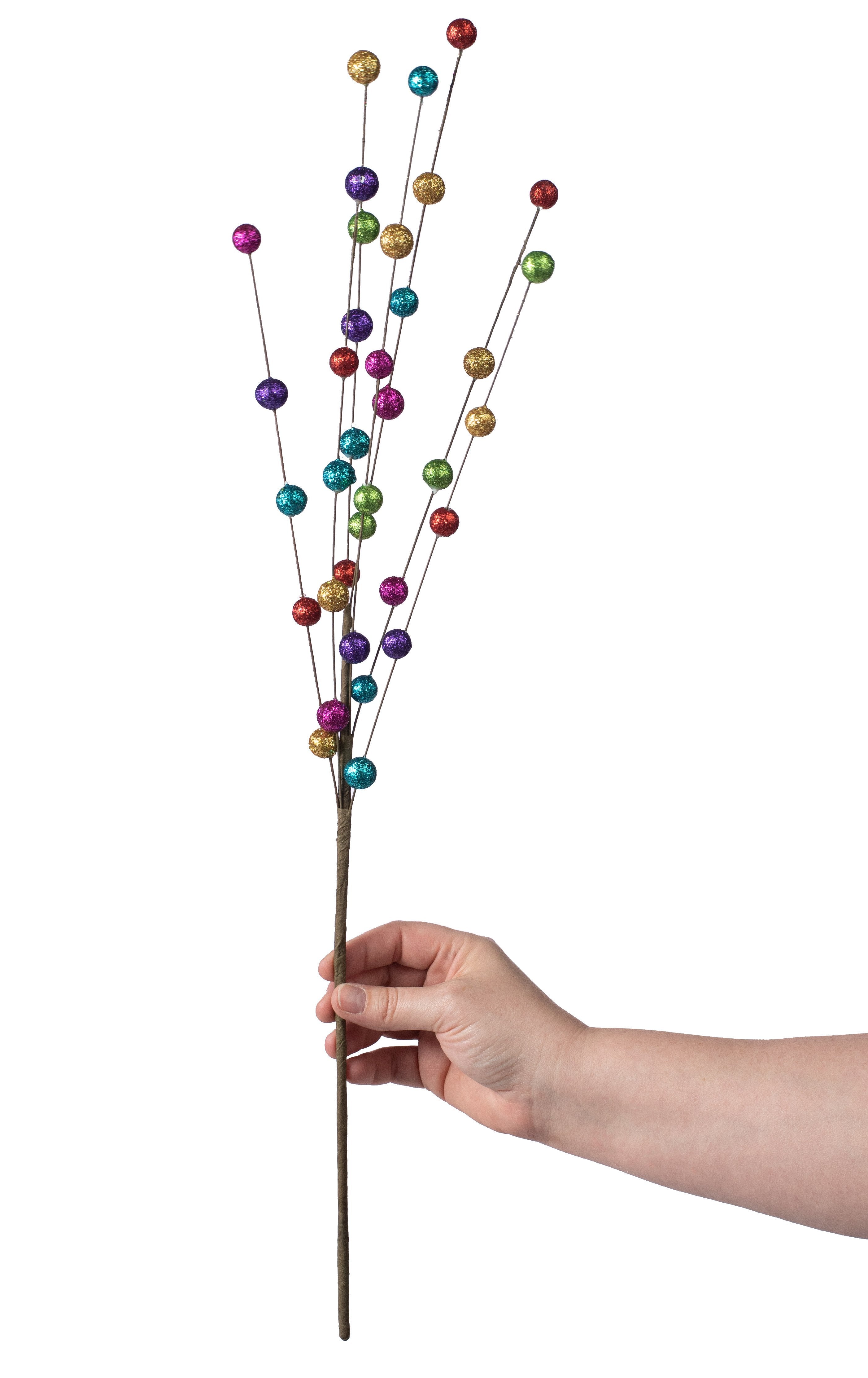 12mm Glitter Ball Spray: Rainbow (27") Lifestyle Photo