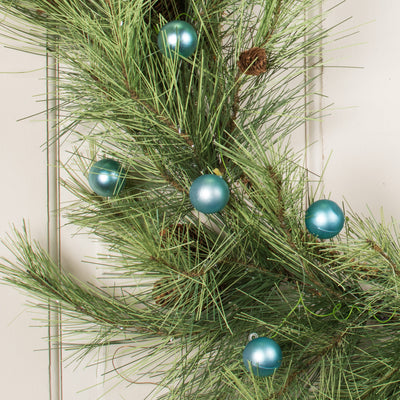 30MM Matte Ball Ornament On Wire: Robin's Egg Blue (72) Lifestyle Photo