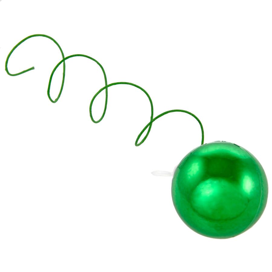 30MM Metallic Ball Ornament On Wire: Emerald Green (72) Lifestyle Photo