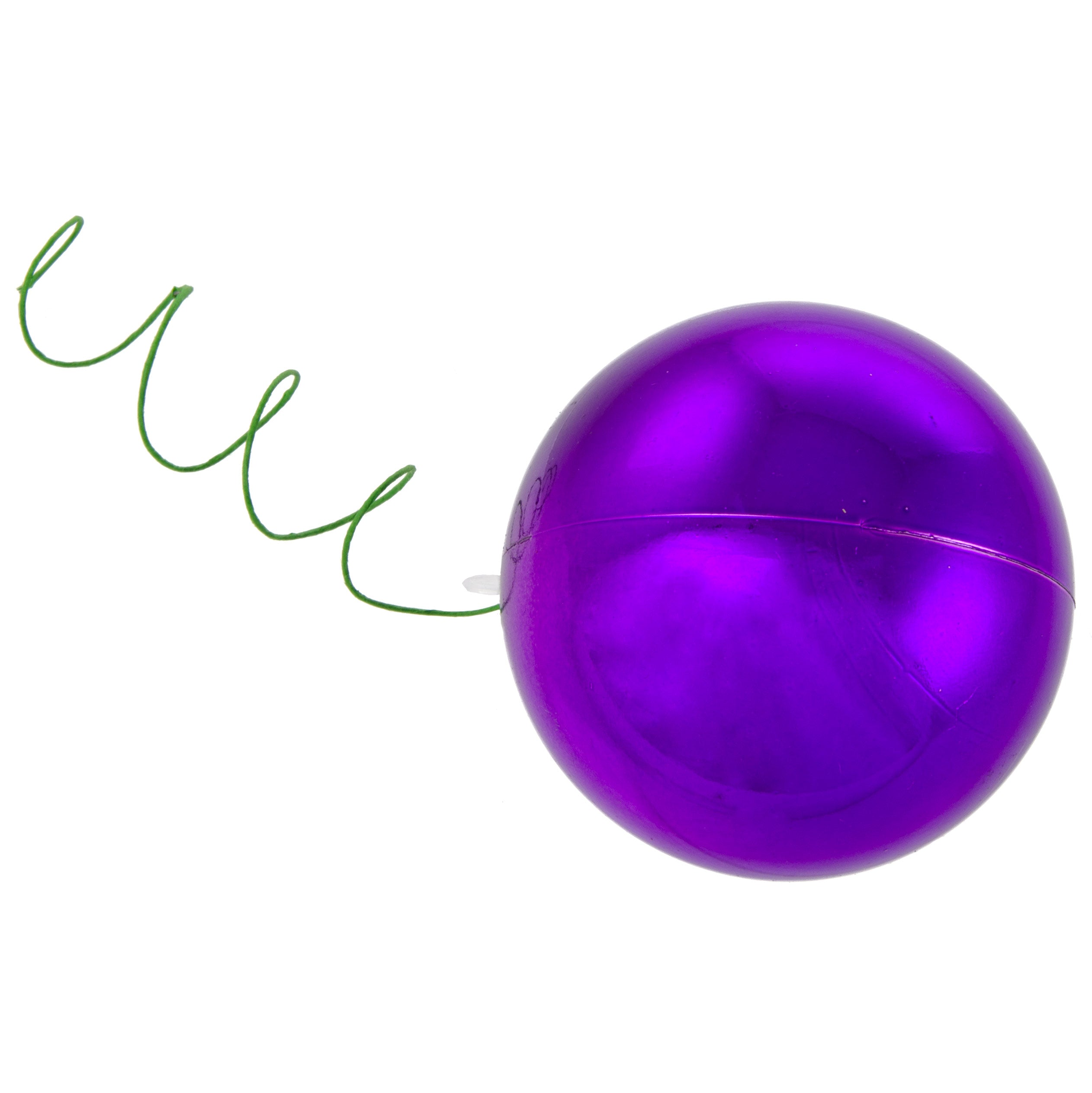 70MM Metallic Ball Ornament On Wire: Purple (12) Lifestyle Photo