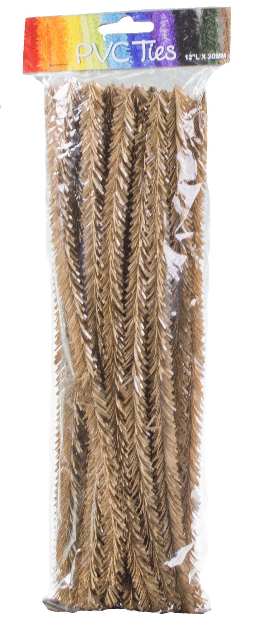 20mm Tinsel Tie Stems: Burlap (25) Item Number: MA0003W4