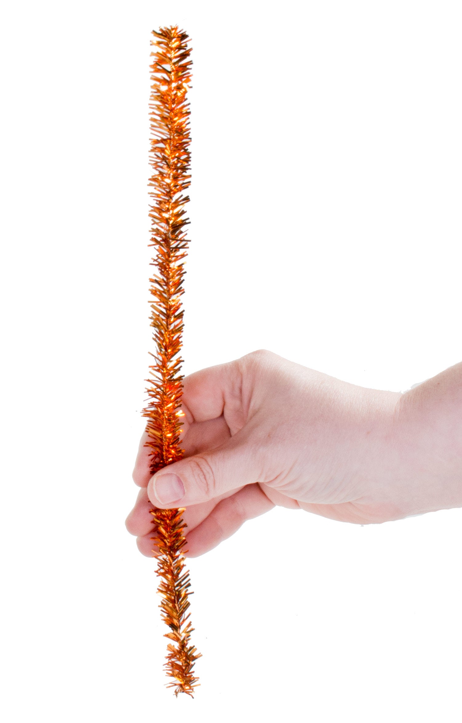 20mm Tinsel Tie Stems: Metallic Orange (25) Lifestyle Photo