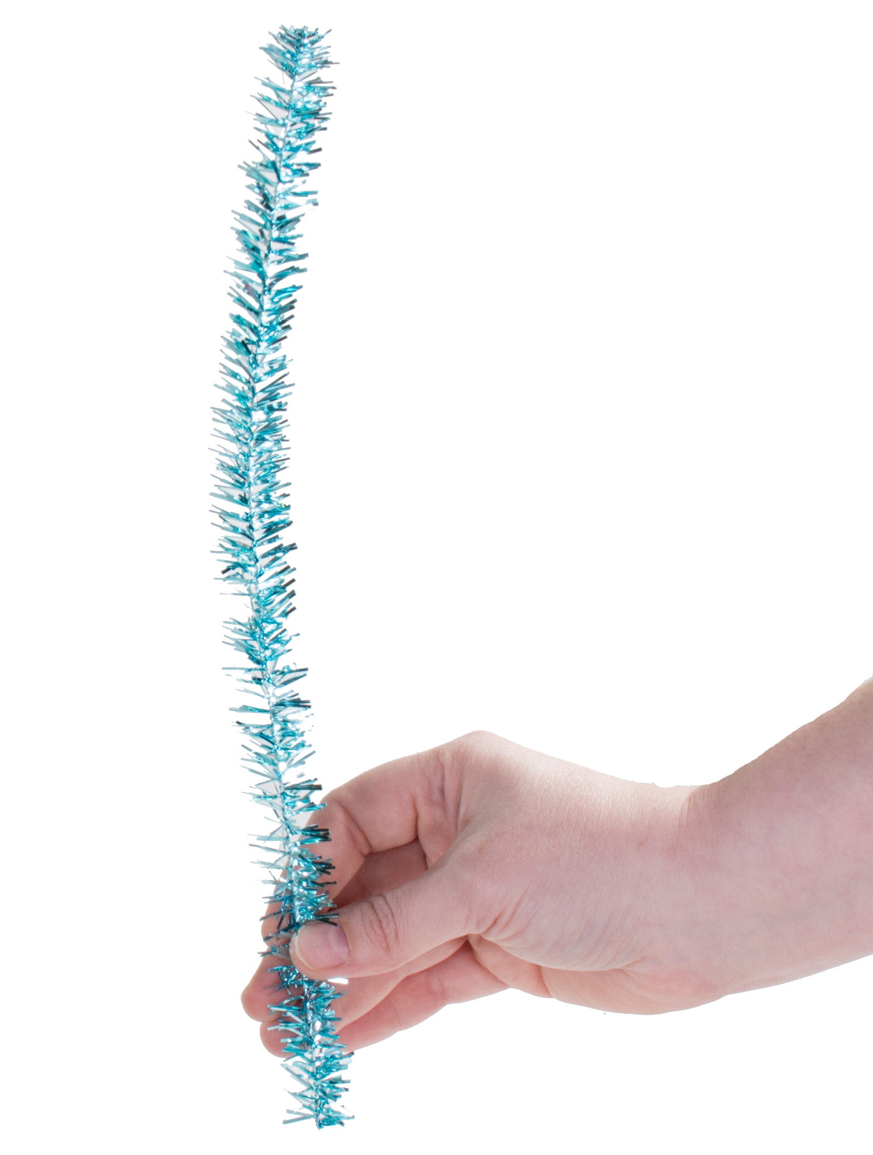 20mm Tinsel Tie Stems: Metallic Turquoise (25) Lifestyle Photo