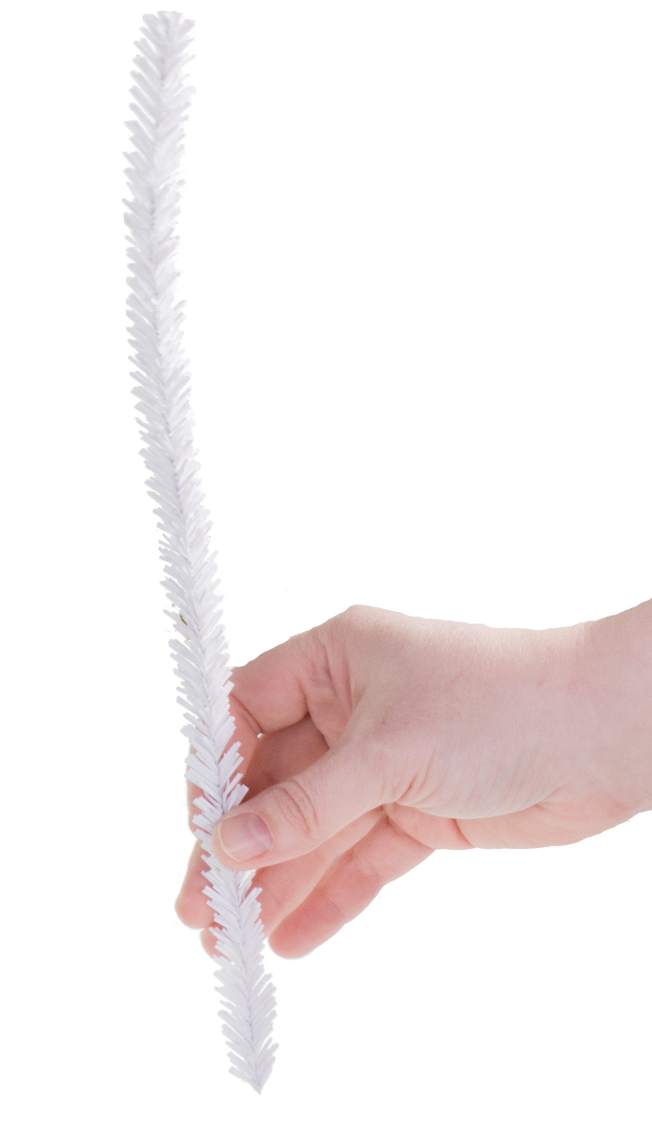 20mm Tinsel Tie Stems: White (25) Lifestyle Photo