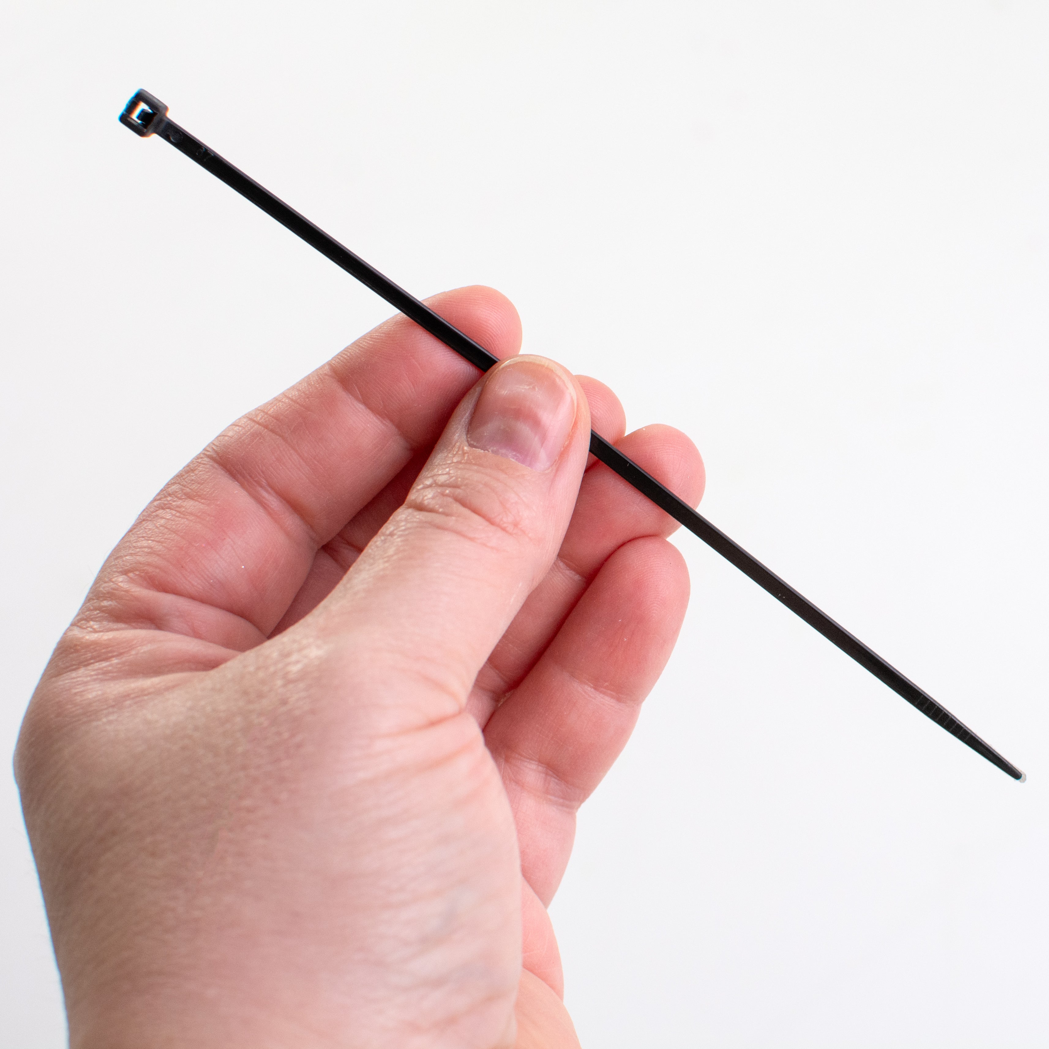 6" x 2.8mm Zip Ties: Black (100) Lifestyle Photo