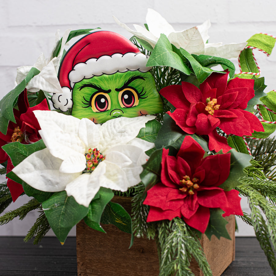 5" Green Christmas Monster Elf Plant Enhancer