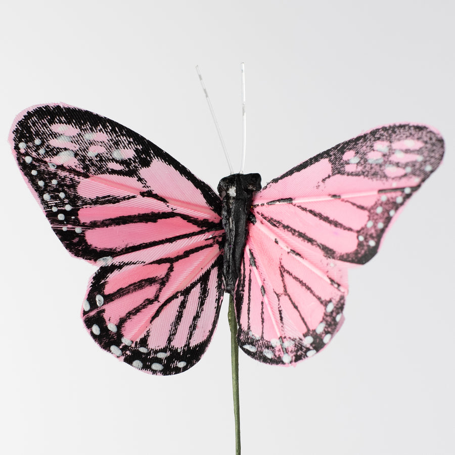 24" Monarch Butterfly Spray: Pink Lifestyle Photo