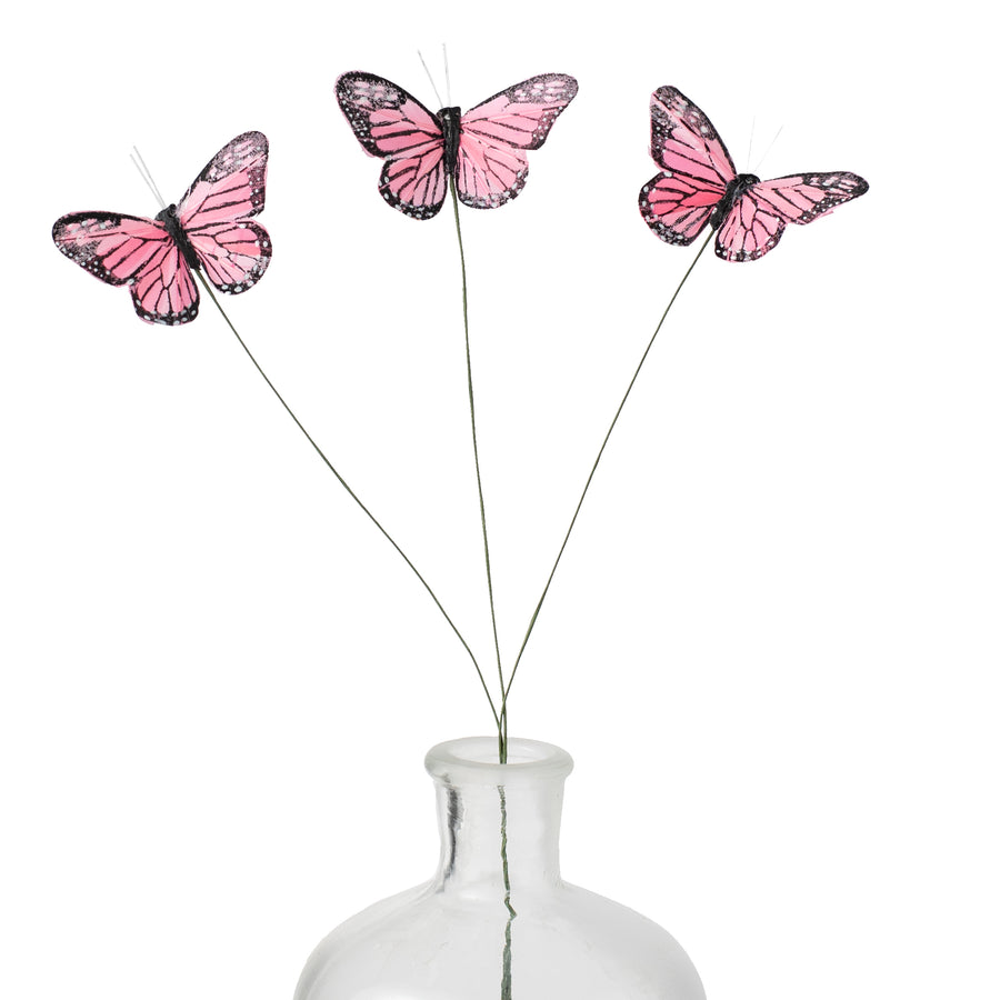 24" Monarch Butterfly Spray: Pink Item Number: PRBF6003PK