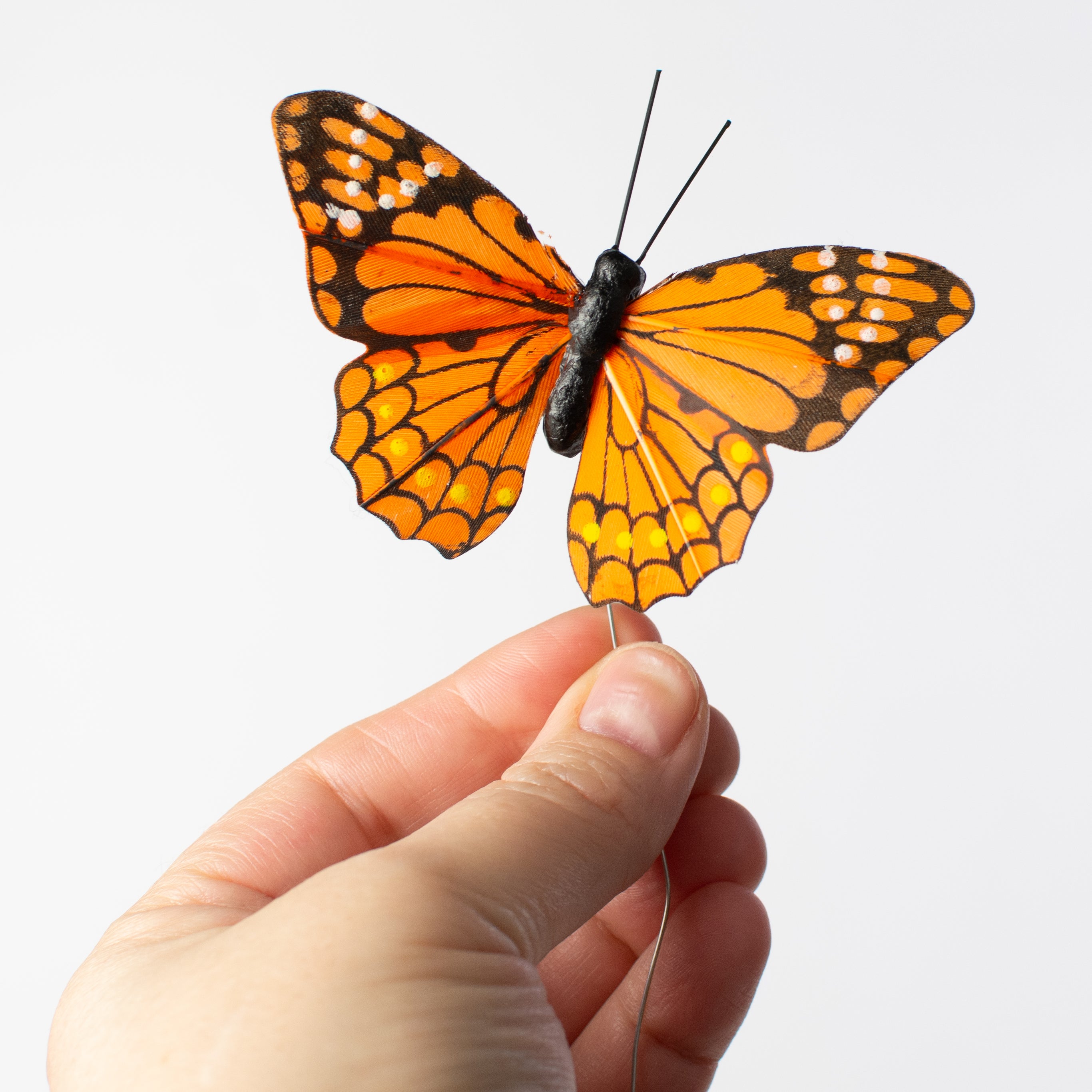 3.25" Monarch Butterfly Wired Ornaments (Set of 12) Lifestyle Photo