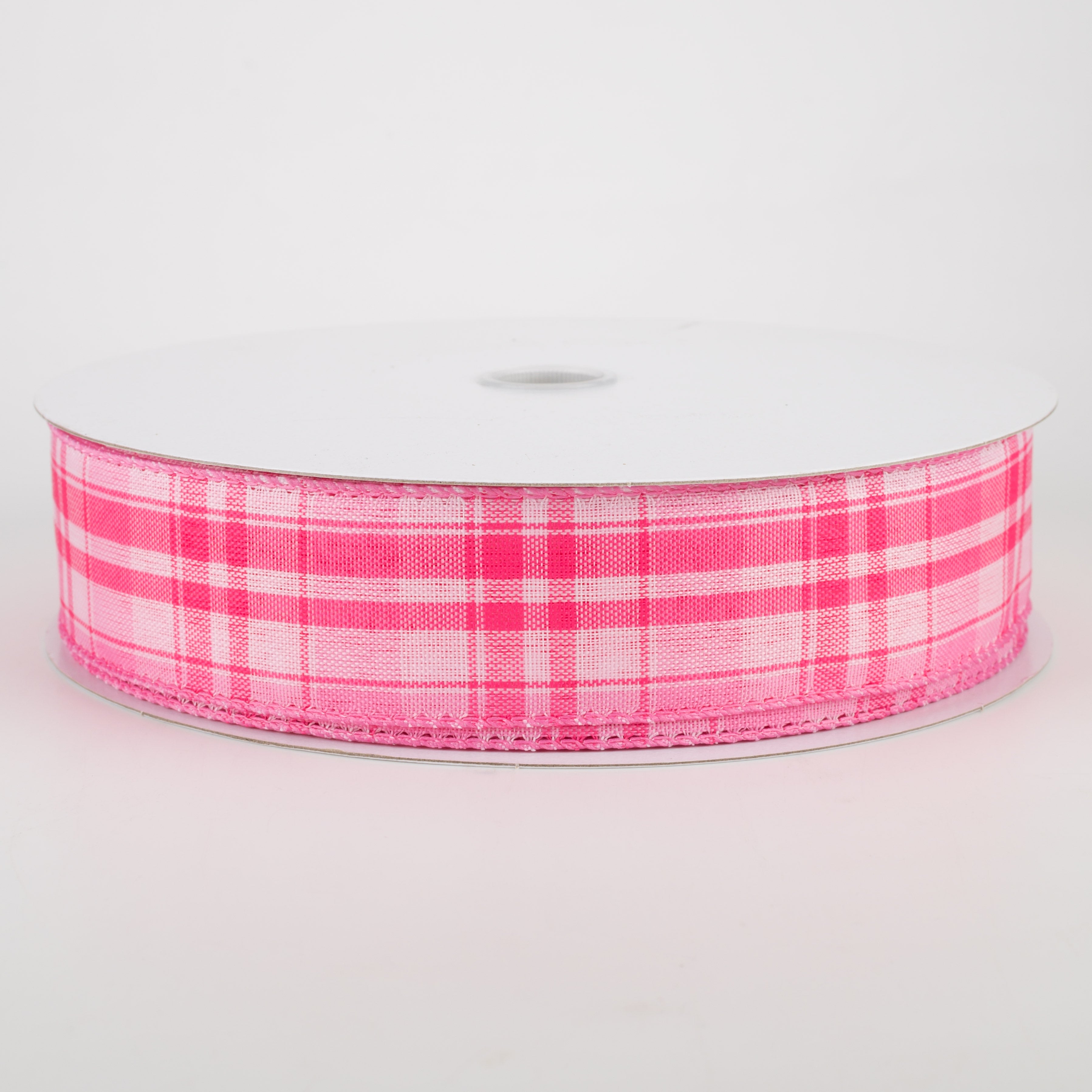 1.5" Montana Plaid Ribbon: Fuchsia, Pink, White (50 Yards) Item Number: 841-09-140