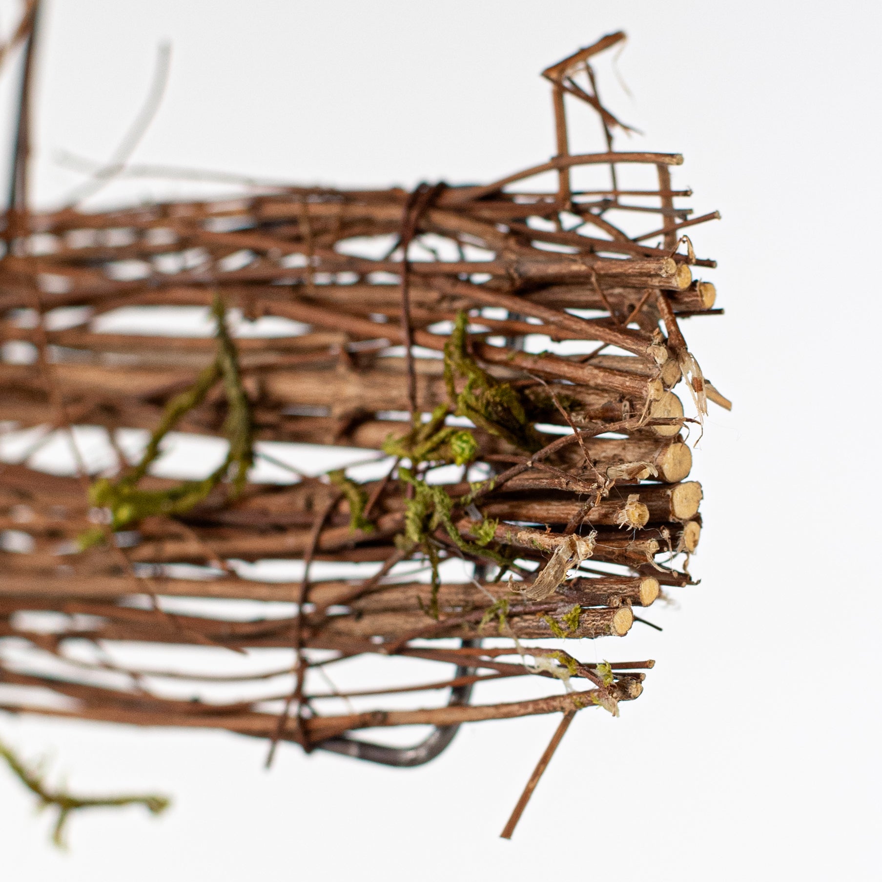 27" Moss Natural Twig Cross Pick detail photo 4