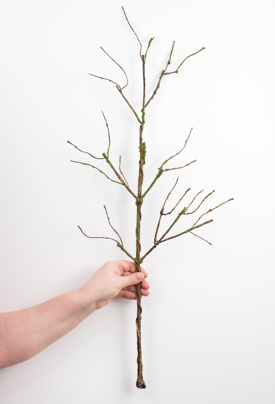 36" Moss Wired Twig Branch detail photo 3