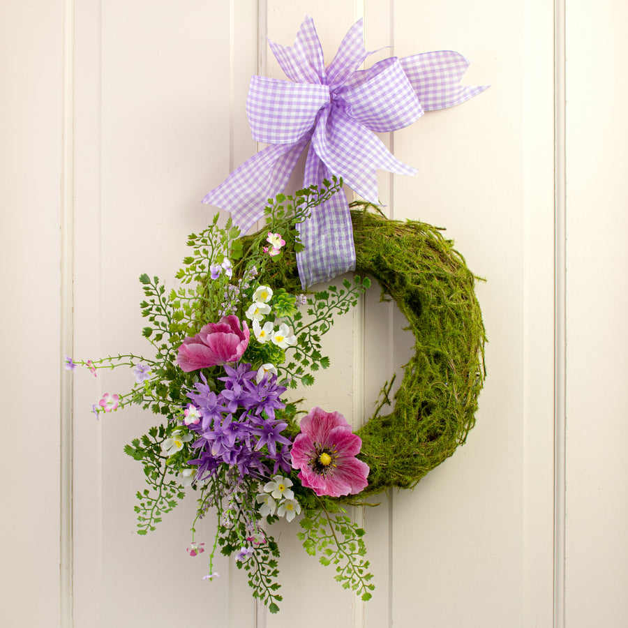12" Mossy Angel Vine Twig Wreath: Green Lifestyle Photo