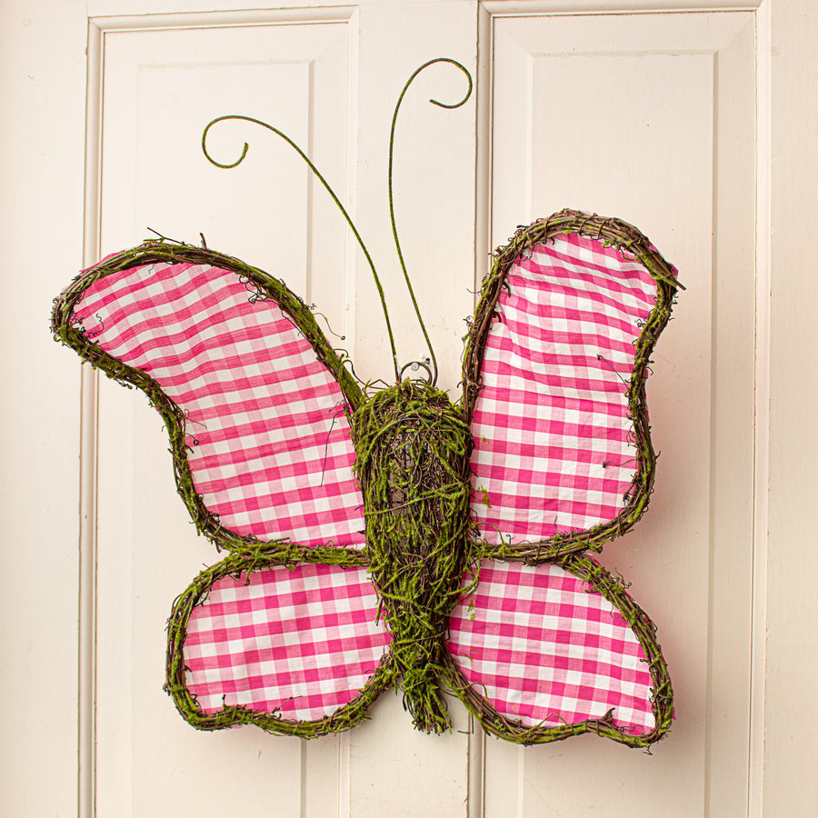 21" Mossy Twig Butterfly Decoration Lifestyle Photo