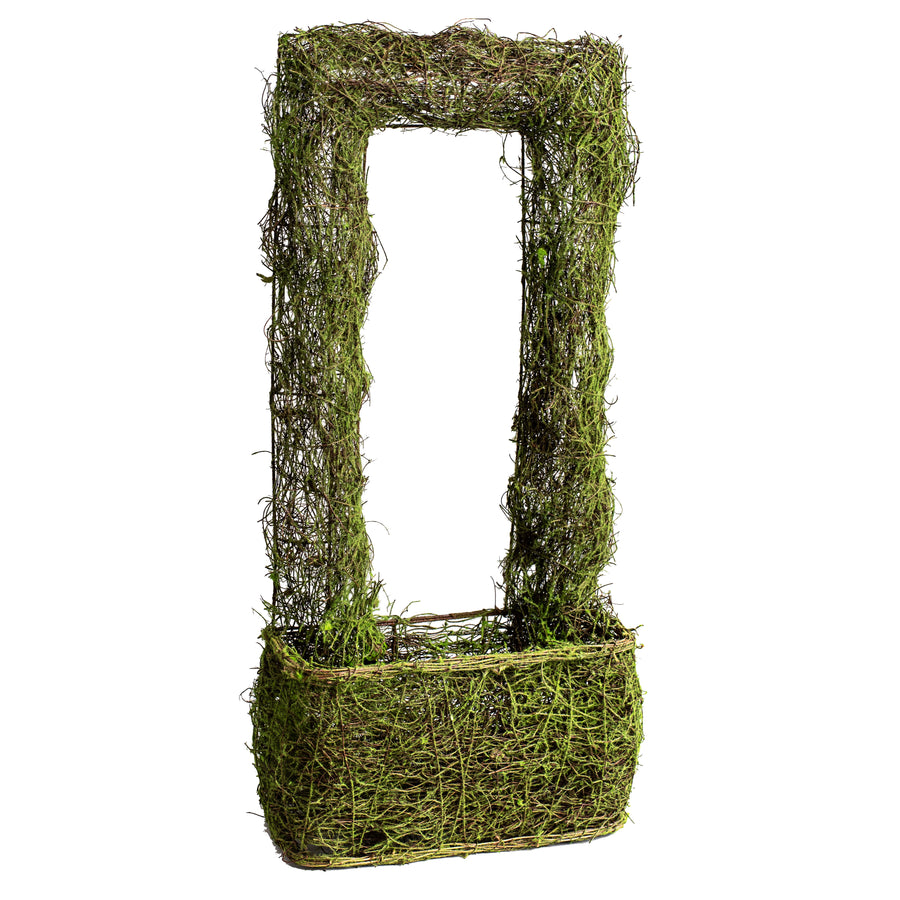 26" Mossy Twig Rectangle With Basket Item Number: 62060GN