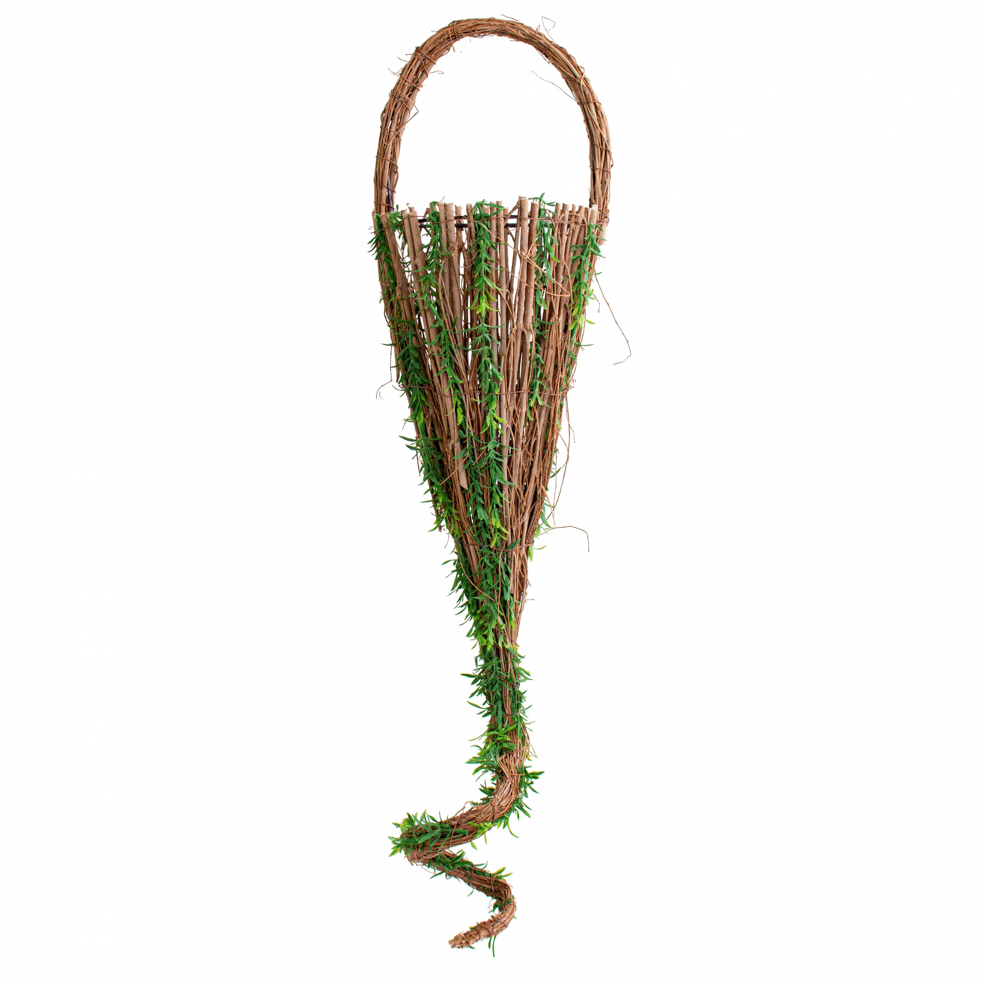 28" Mossy Vine Wall Basket Item Number: 136224