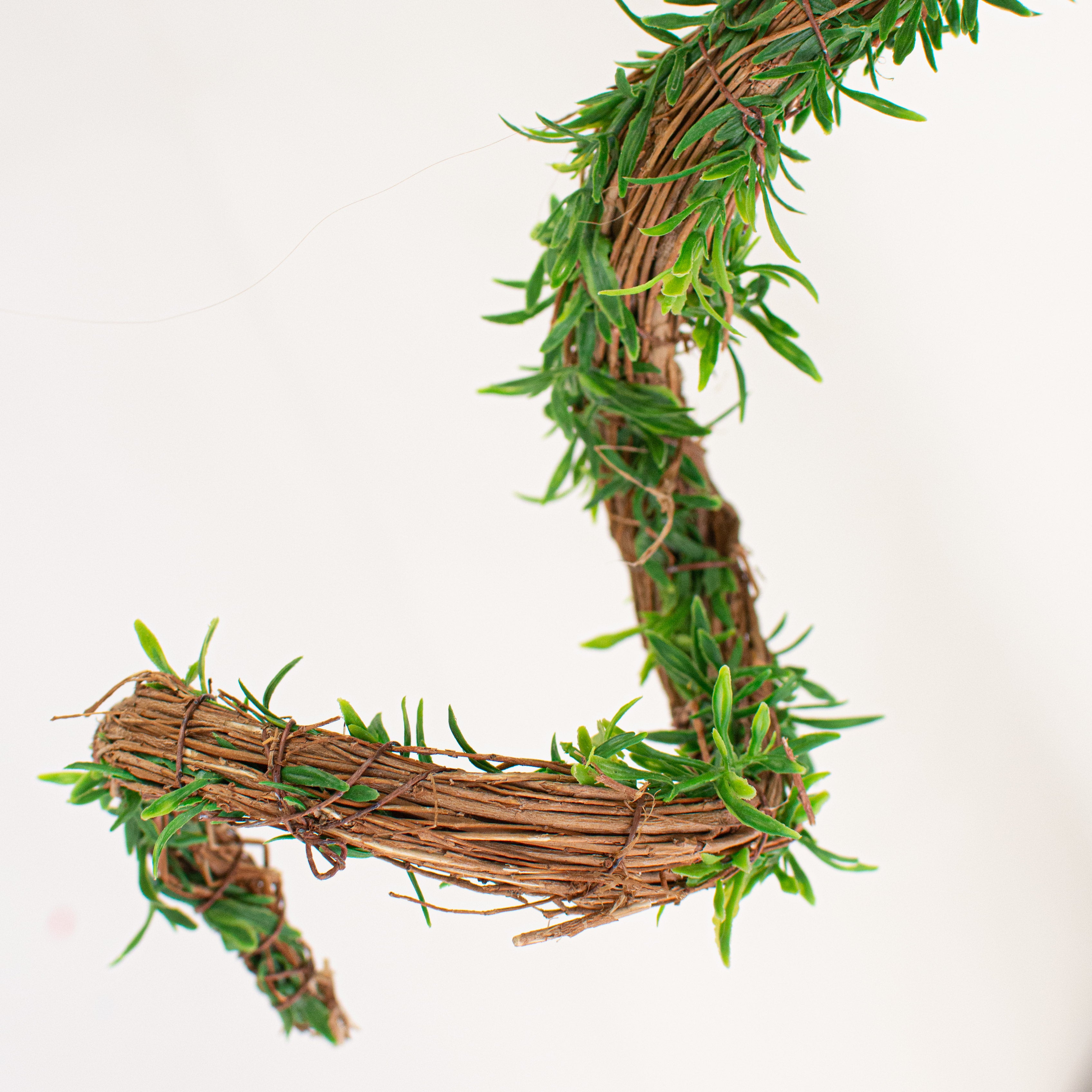 28" Mossy Vine Wall Basket detail photo 5