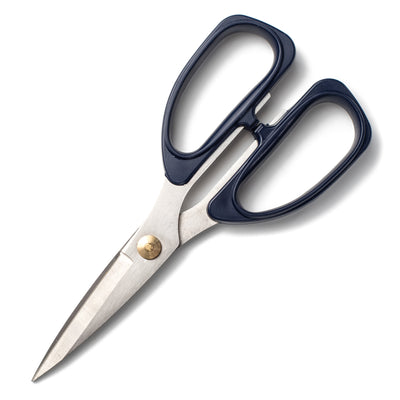 7.25" Metal Scissors: Dark Blue Handle