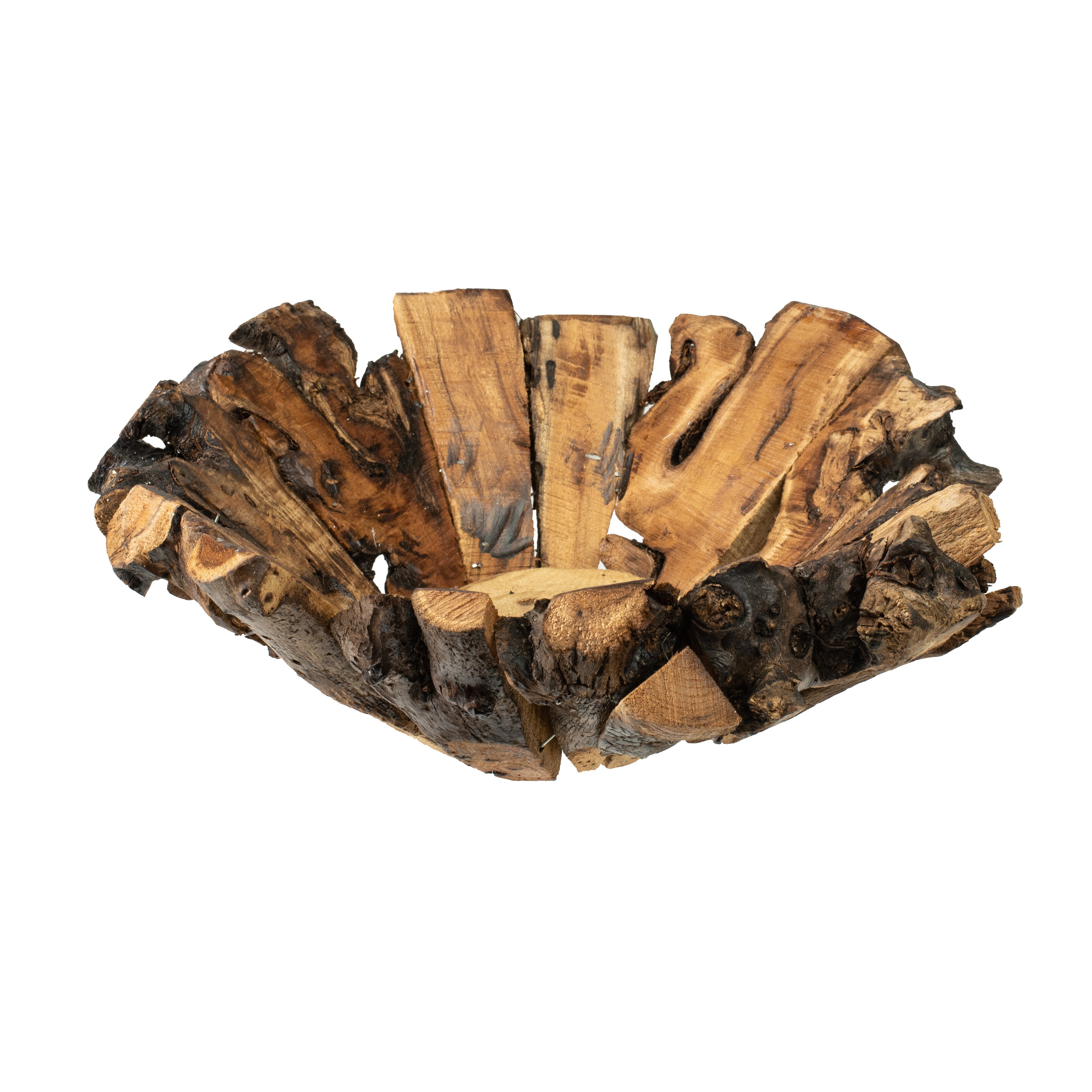 12.5" Mulberry Wood Slice Bowl Item Number: AW9252