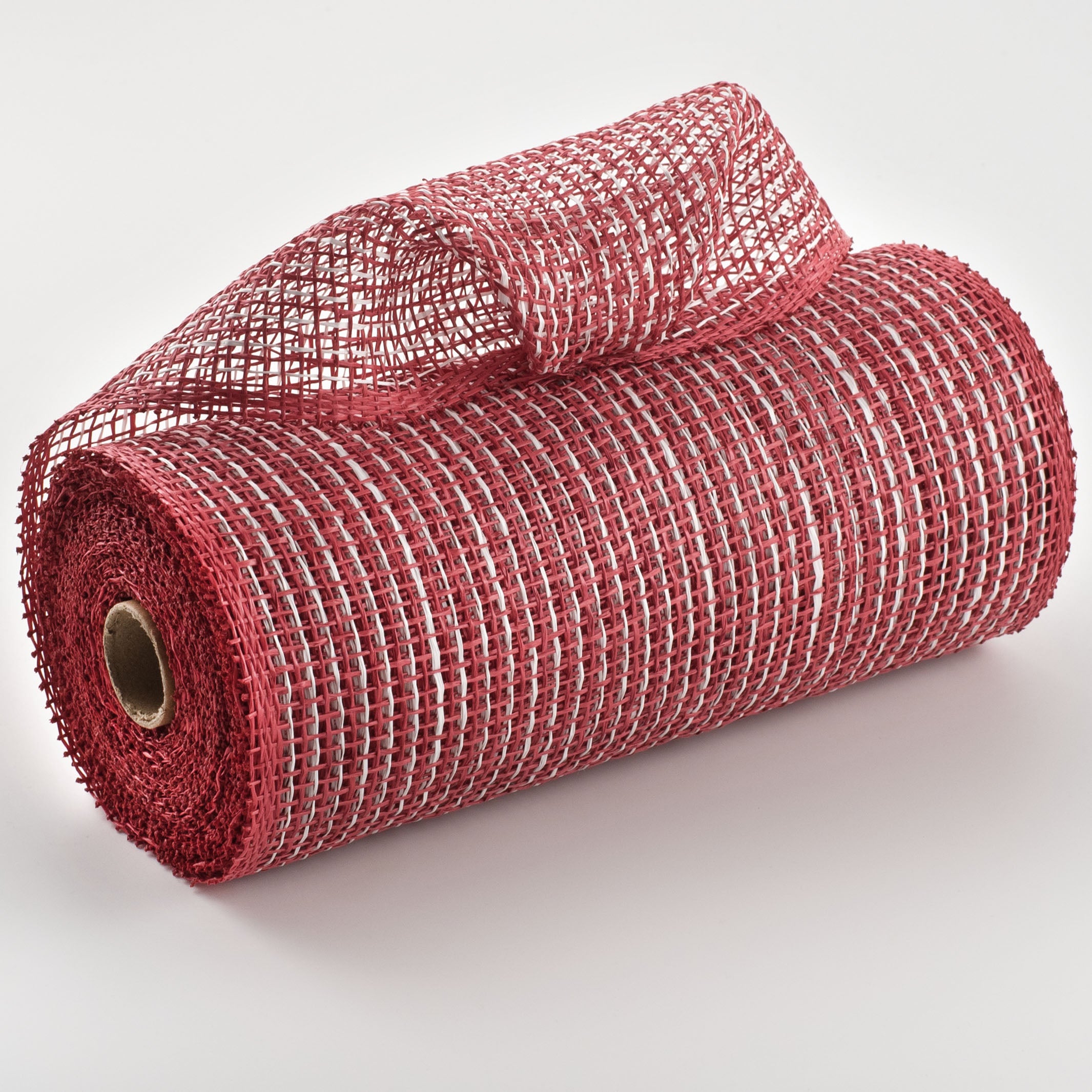 10" Multi Poly Burlap Check Mesh: Red & White Item Number: RP815934