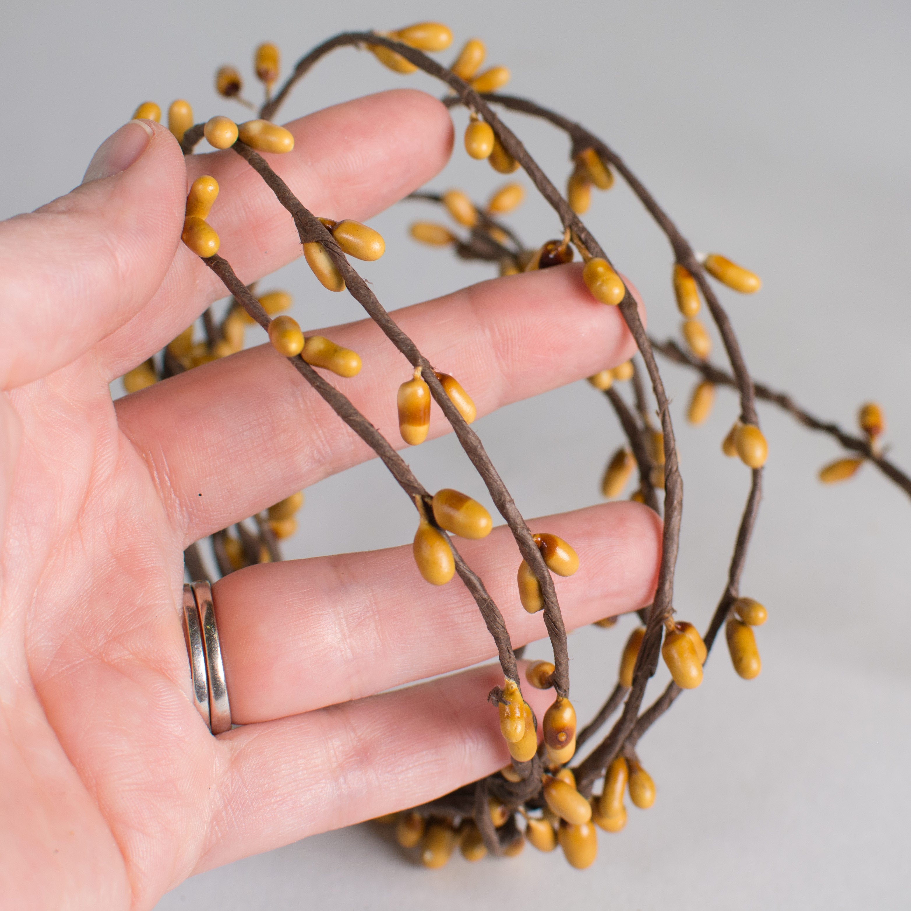 6' Mustard Pip Berry Wired Garland Lifestyle Photo
