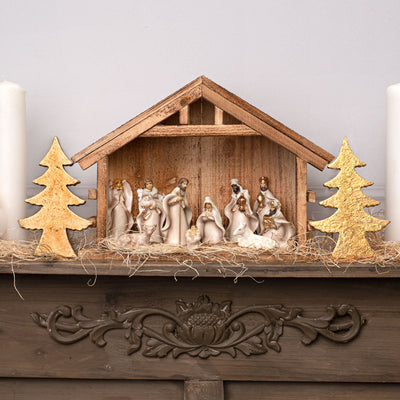 12" Nativity Stable Lifestyle Photo