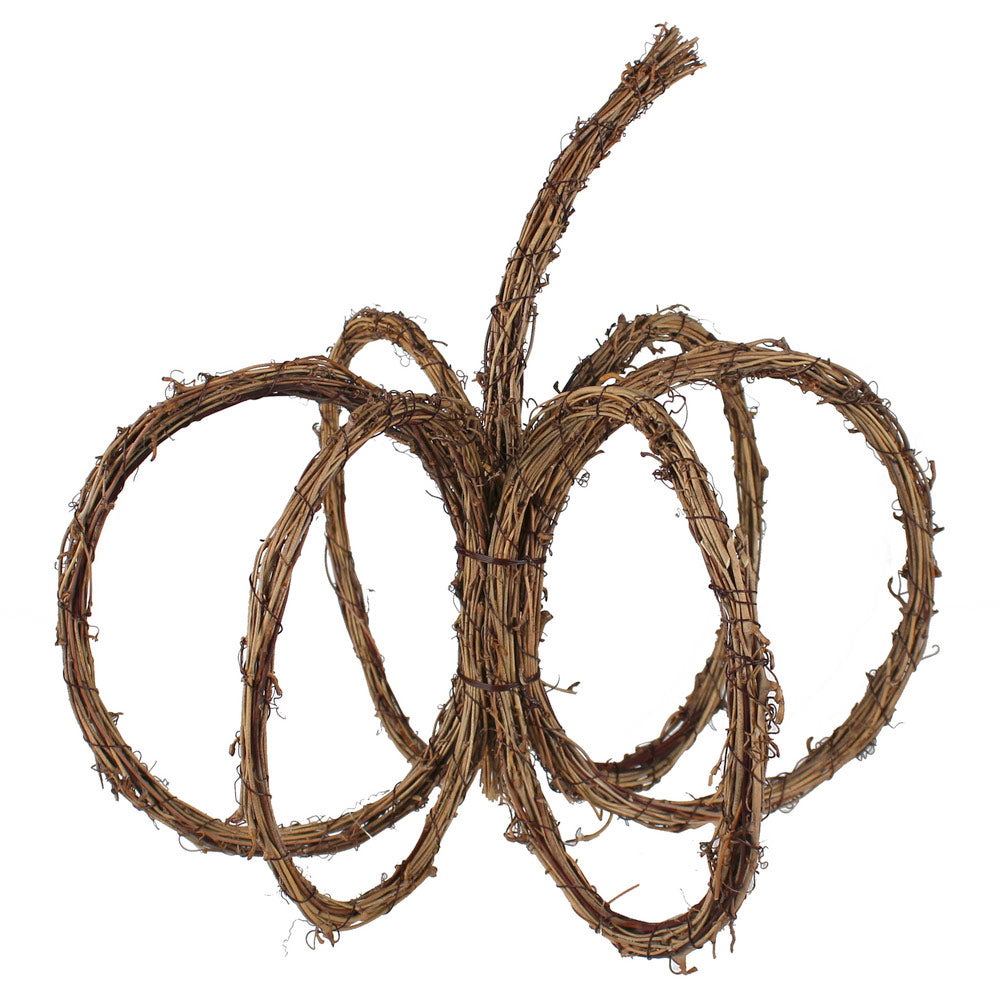 15" Natural Grapevine Pumpkin Item Number: HH8505