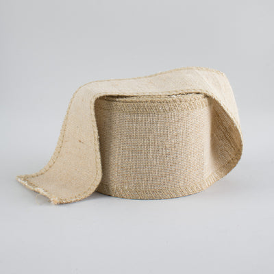 2.5" Natural Jute Cotton Fabric Roll (10 Yards) Lifestyle Photo