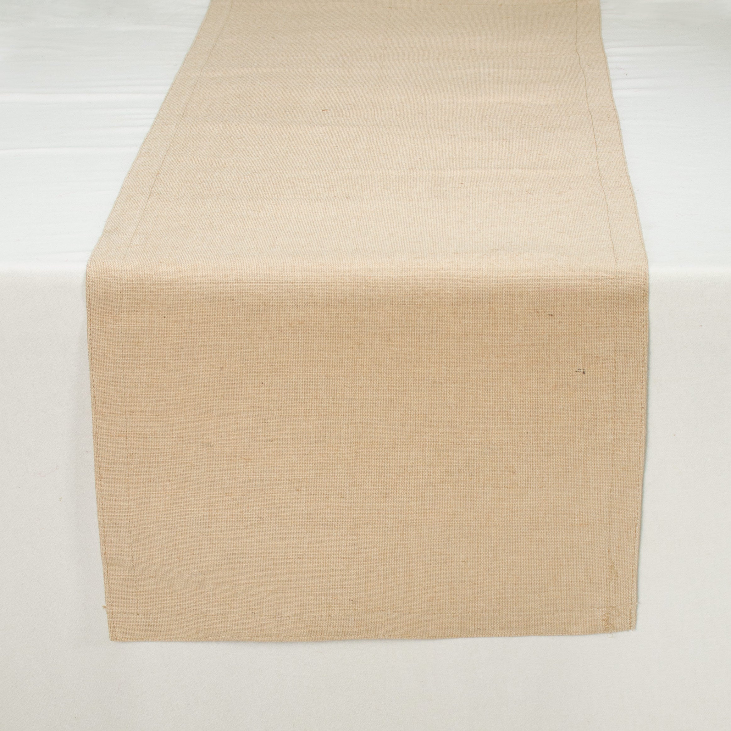 72" Natural Jute Cotton Table Runner Item Number: JC01-R12